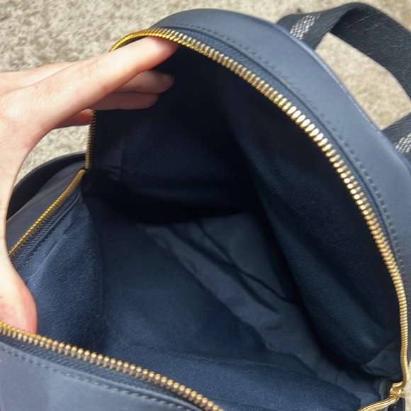 Coach Court Pebbled Leather Backpack With Ruching - Picture 7 of 11